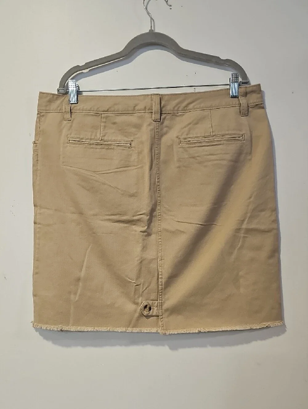 Old Navy Khaki Low-Rise Denim-Style Skirt
